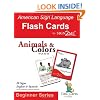 Sign2Me - ASL Flashcards: Beginners Series - Animals & Colors (Incl. ASL + English + Spanish) (American Sign Language) (American Sign Language Flash Cards, Beginner)