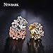 NEWBARK 10 Butterflies 18k Rose Gold-Plated Cubic Zircon Women's Rings Size 6.5