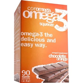 Set A Shopping Price Drop Alert For Coromega Omega-3 Supplement, Orange Flavor with a Hint of Chocolate, 90 packets (2.5 g)