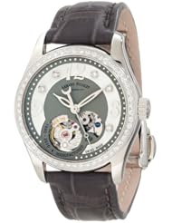 Armand Nicolet Womens 9653D-GN-P953GR8 LL9 Limited Edition Stainless Steel Classic Automatic Diamond-Studded Dress Watch