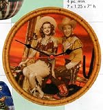 Roy Rogers and Dale Evans Wall Clock