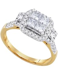 1.00CTW-DIA INVISIBLE BRIDAL RING