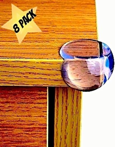Future Stars Table Corner Guards 8-pack Premium Clear Baby Proofing Keep Children Safe, Pre-Taped Furniture Corner Protectors