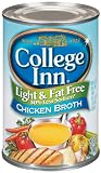 College Inn Chicken Broth Light and Fat Free 50% Less Sodium, 14.5-Ounce (Pack of 24)