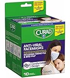 Curad Antiviral Face Mask, 10 Count