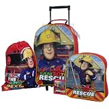 Trade Mark Collections Fireman Sam Travel Set includes Wheeled Bag/ Backpack/ Trainer Bag/ Wallet
