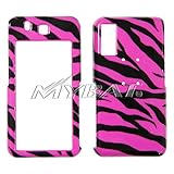 Zebra Skin/Hot Pink Phone Protector Cover for SAMSUNG T919 (Behold)
