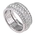 14K White Gold 1 3/8 ct. Machine Set Diamond Wedding Band (F-G Color, VS Clarity)