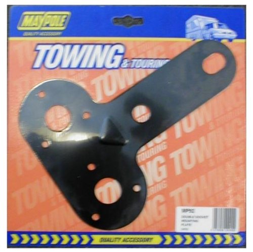 Maypole Double Socket Mounting Plate for towing and caravan touring