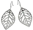 Lacy & Lovely 925 Sterling Silver Leaf Drop Earrings