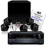 Creative Audio CA-HC1-BB Home Cinema System (Onkyo 308 Black + Boston Acoustics SWXS Black + Cables). 2 Year Guarantee.