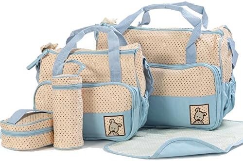 5pcs Baby Nappy Diaper Changing Bags Set