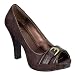Women's Mossimo® Vesta Peep-Toe Pumps - Brown