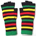 New Rasta Reggae Jamaica Fingerless Warm Gloves