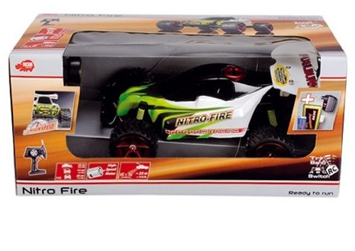Dickie 201119284 - RC Nitro Fire RTR, ferngesteuertes Offroad Fahrzeug, 1:12, 27 MHz, 2 Kanal, grün