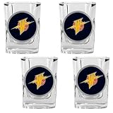 Golden State Warriors NBA 4pc Square Shot Glass Set