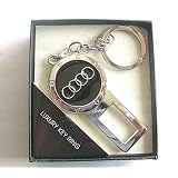 Audi Metal Seat Belt Buckle Alarm Stopper Key Chain 