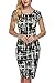 ANGVNS Women O neck Short Sleeve Printed Wear to Work Business Stretchy Bodycon Dress