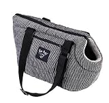 Pet Carrier Size Small Divani Black and Grey dog or cat