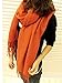 Aiyue Paradise Kiss Womens Winter Long Soft Warm Tartan Check Plaid Striped Scarve Solid Pashmina Scarf Wrap Valentine's Gifts (orange)