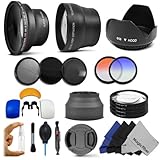 Essential Kit for CANON REBEL (T4i T3i T3 T2i T2 T1i XTi XT), CANON EOS (1100D 650D 600D 550D 500D 450D 400D 350D) Includes