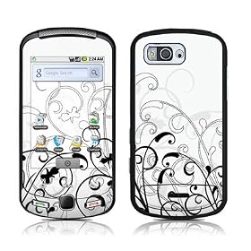 W&B Fleur Design Protector Skin Decal Sticker for Samsung Moment SPH M900 Sprint Smartphone