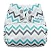 Mama Koala One Size Pocket Cloth Diaper, Grey Chevron