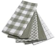 Ritz 5-Piece Egyptian Flat Kitchen Towel Set, Moss