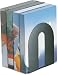 image and picture of Officemate Heavy Duty 10-Feet Bookends, Non-Skid Base, Black, Pair (93142)