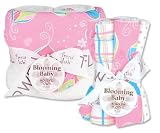 Trend Lab 21044 Bouquet Set - Groovy Love - Hooded Towel & Wash Cloth