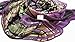 ETSYG® 32'' Silk Scarf Women's Purple Abstract Pattern Large Square Satin Headscarf Headdress