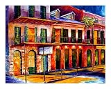 New Orleans Night Magic Emerging Artists Giclee Poster Print by Diane Millsap, 20x16