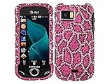 Leopard Hot Pink Bling Rhinestone Faceplate Diamond Crystal Hard Skin Case  ....