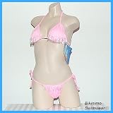 UjENA Pink Tasseled Bikini (Size X-Small)