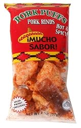 Energy Club Pork Puffs, Hot & Spicy (Pack of 24)