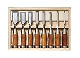 角利産業(KAKURI) 鍛流のみ(Wood Chisel) 8本組