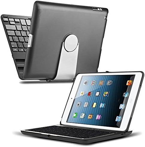 iPad Pro 9.7 Keyboard, CoverBot iPad Pro Keyboard Case Station BLACK Bluetooth Keyboard iPad Pro 9.7 Inch. Folio Style Cover with 360 Degree Rotating Viewing Stand Feature (for 9.7-inch iPad Pro Only)
