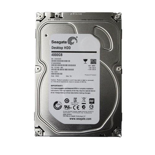 Seagate Desktop HDD 4 TB SATA 6Gb/s NCQ 64MB Cache 3.5-Inch Internal Bare Drive ST4000DM000