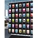 Iphone Shower Curtain Ibath Black With Iphone Apps