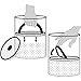 Planetary Design Airscape Stainless Steel Coffee Canister | Food Storage Container | US Patented Airtight Lid | Push Out Excess Air Preserve Food Freshness (Small, Obsidian)