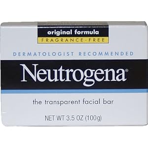 Neutrogena Fragrance Free Transparent Facial Bar, Original Formula, 3.5 Ounce