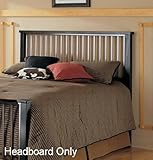 IMAGE OF Pewter/Ebony Finish Fresno Headboard - Full