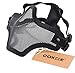 Outgeek Tactical Paintball Airsoft Mask Striker Protective Gear Two Belt Black Half Face Mask
