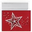 Red Star On Red Christmas Cards -
