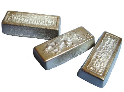 オーロラモデル ホワイトメタルインゴット 45g×3個セット