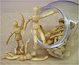 4-1/2 Inch Wood Artists Manikin