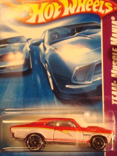 Hot Wheels '68 Chevy Nova White 'n Red Black FTE #4 Collector 2008 1/64