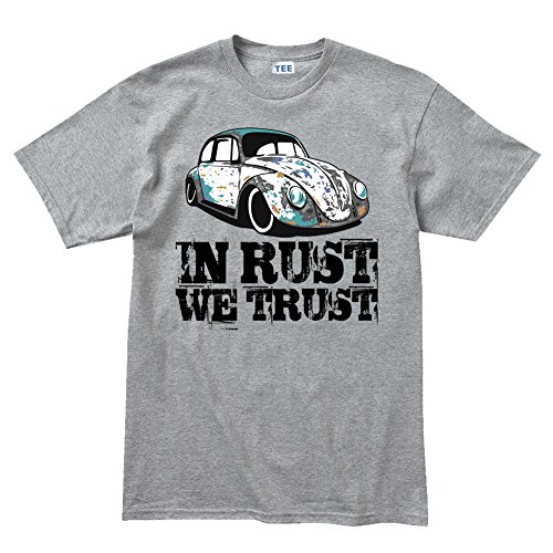 CP Mens In Rust We Trust VW RAT Beetle Hot Rod T-shirt