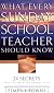 What Every Sunday School Teacher Should Know