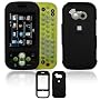 LG GT365 Black Rubber Feel Hard Case Cover w/Belt Clip